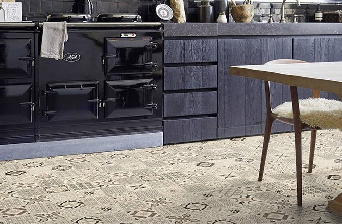 Choisir un sol en PVC : imitation carreau de ciment