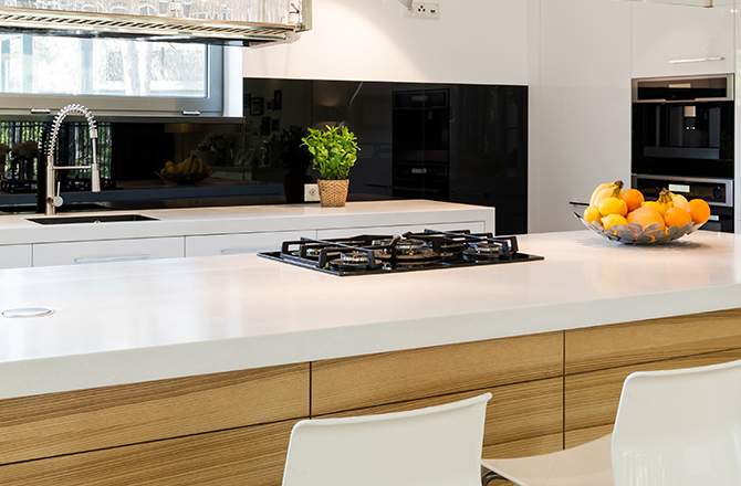 cuisine blanche et noire