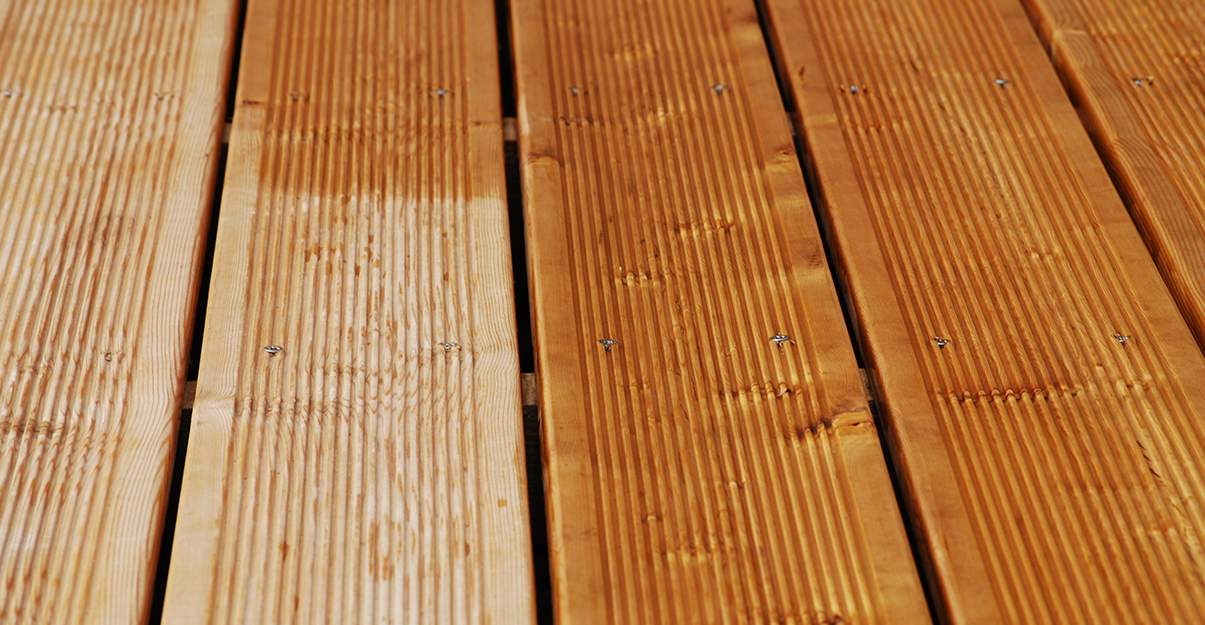 Entretien d'une terrasse en bois