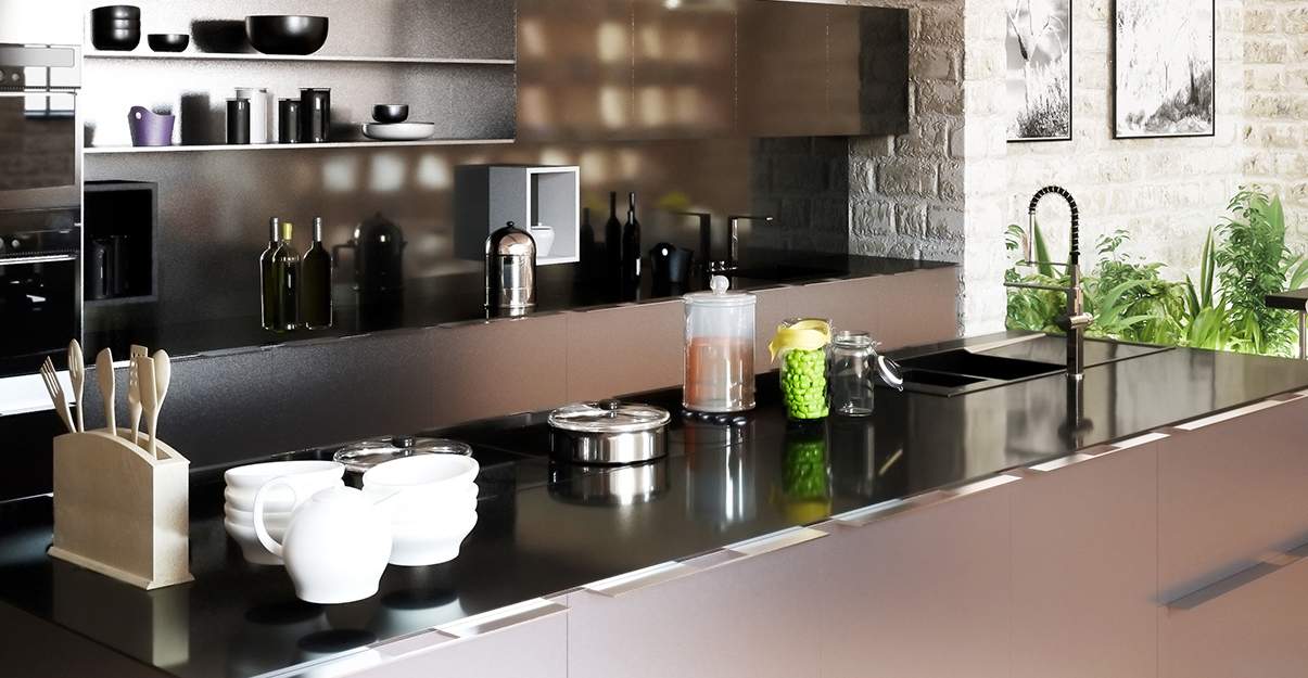 cuisine avec îlot central