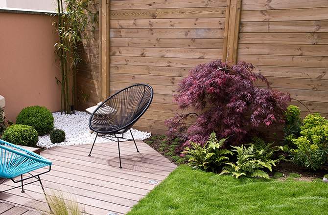 Aménagement d’une terrasse :  la palissade