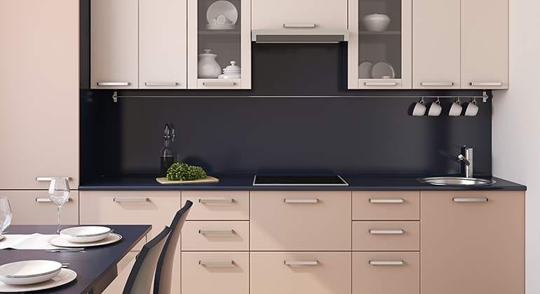 une cuisine couleur beige