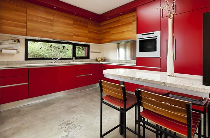 cuisine rouge