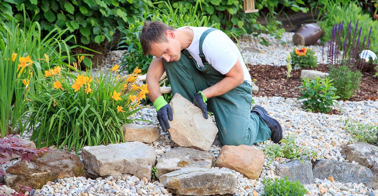 paysagiste et montage d'allée de jardin