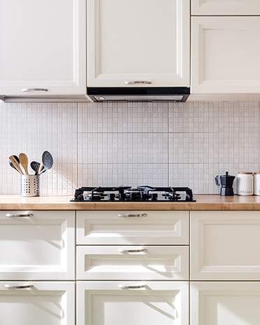 cuisine couleur blanche petite mosaïque