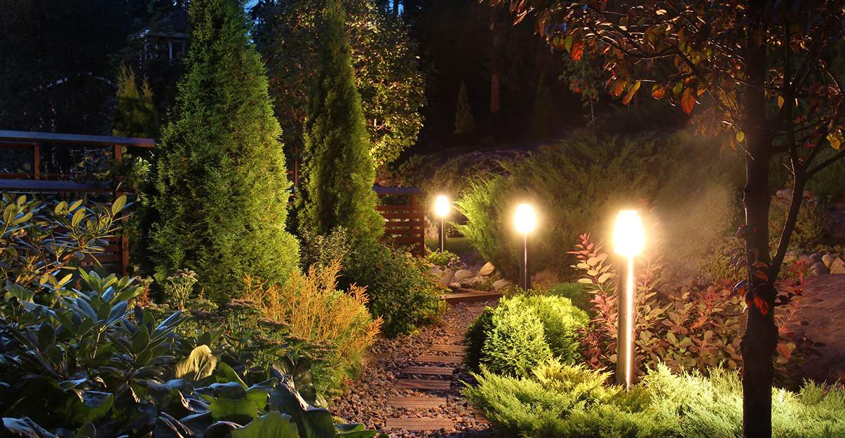 Extérieur facile à vivre : éclairage