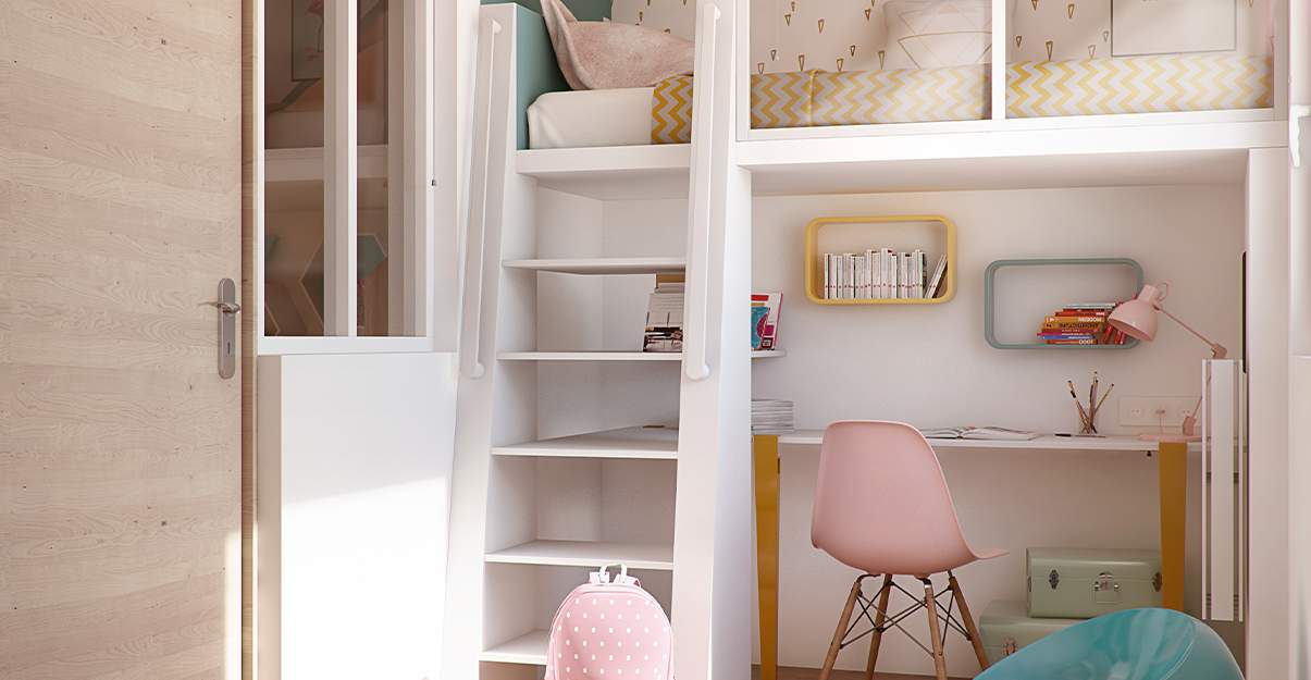 La mezzanine libère l’espace