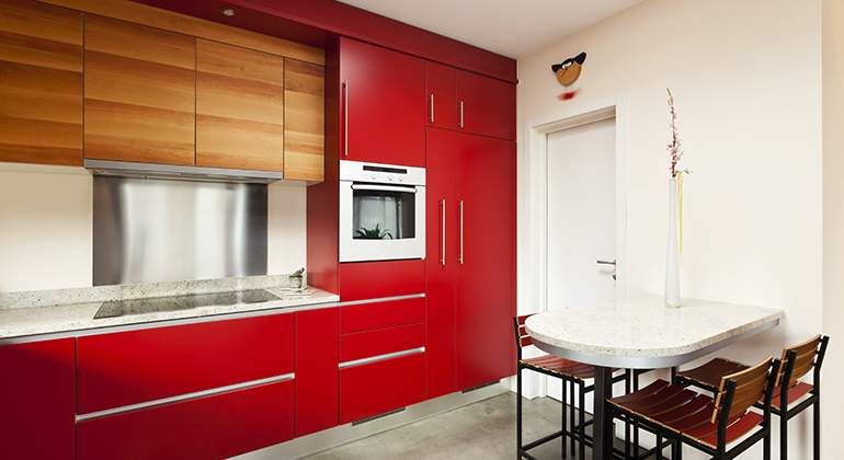 cuisine blanche ambiance bois