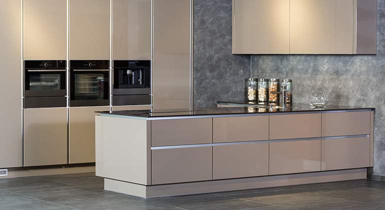 cuisine beige ambiance beton