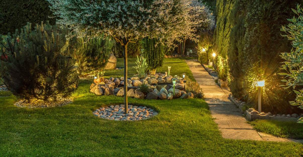 Jardin de rêve :  l'éclairage