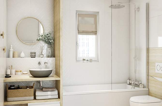 Décoration d’appartement  : salle de bain scandinave