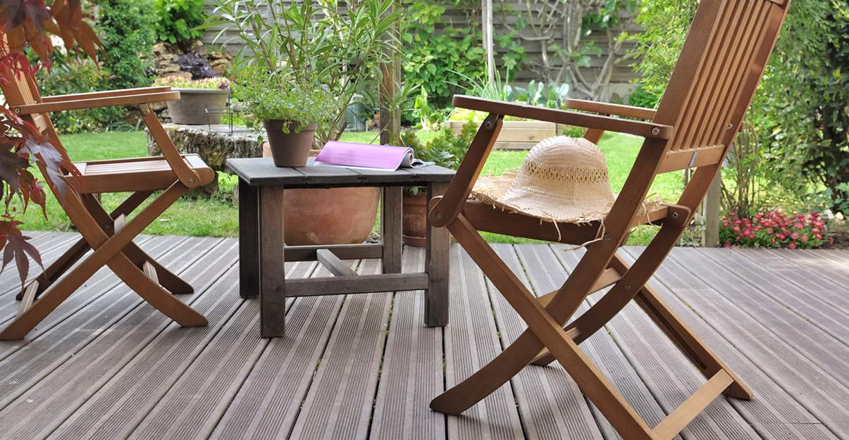 Jardin de rêve : la terrasse