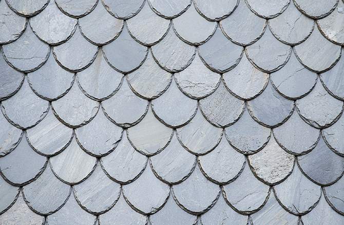 La toiture en ardoise écaille de poisson
