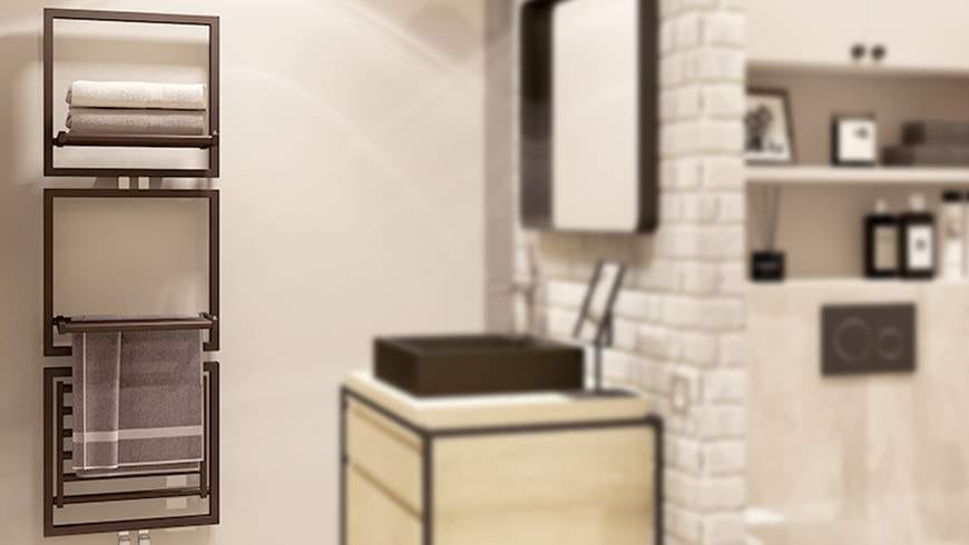 Une salle de bain industrielle