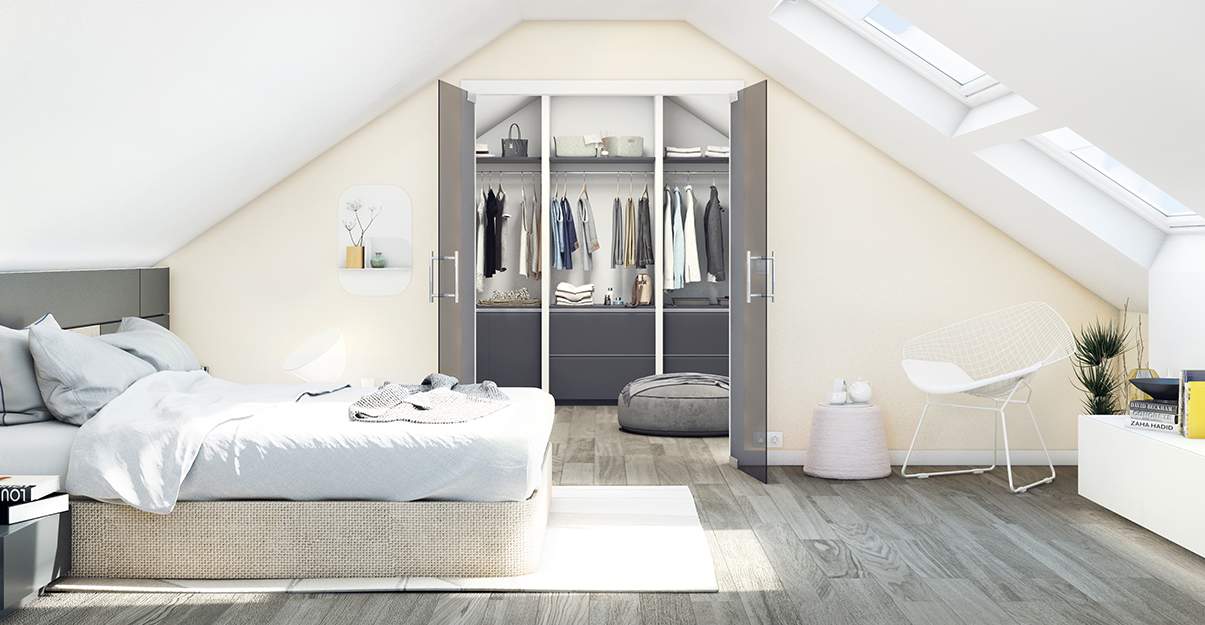 Rangement combles : dressing