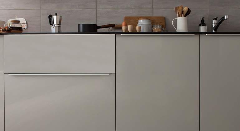 cuisine beige et grise