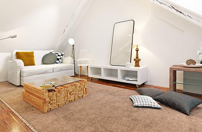 Décoration des combles : place aux couleurs claires