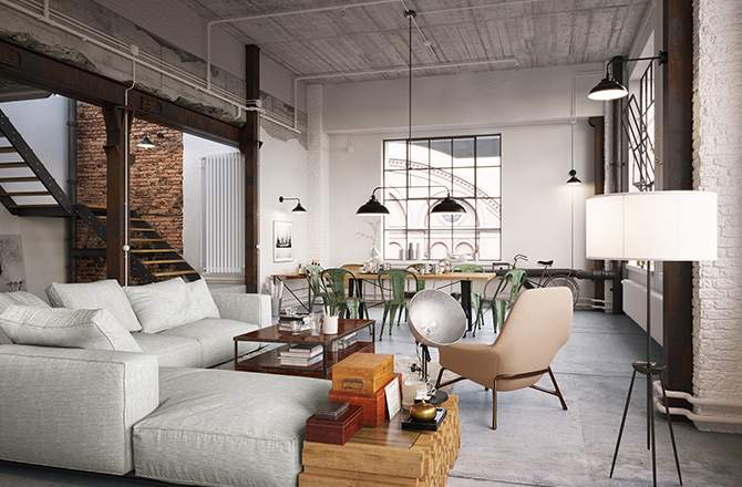 appartement déco industrielle