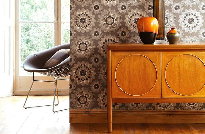 Rénovation intérieur maison ancienne : papier peint vintage