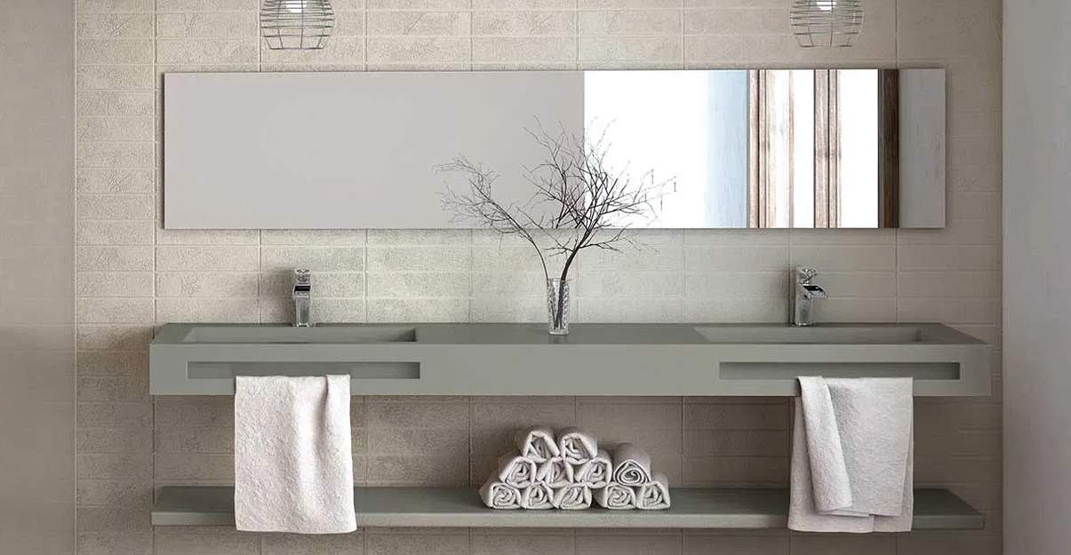 Panneau mural imitation carrelage