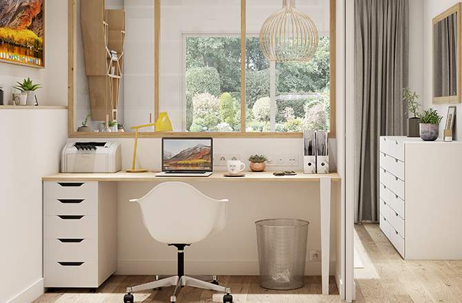Aménager un bureau Dans votre chambre à coucher
