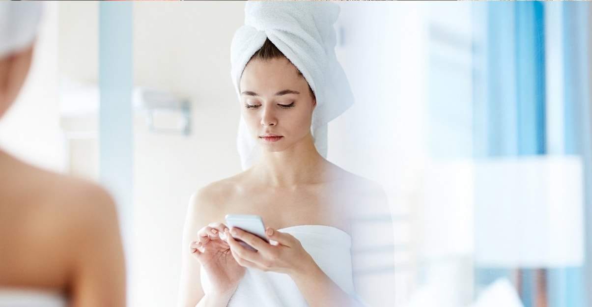 Appareil fonction Bluetooth activée dans la salle de bain