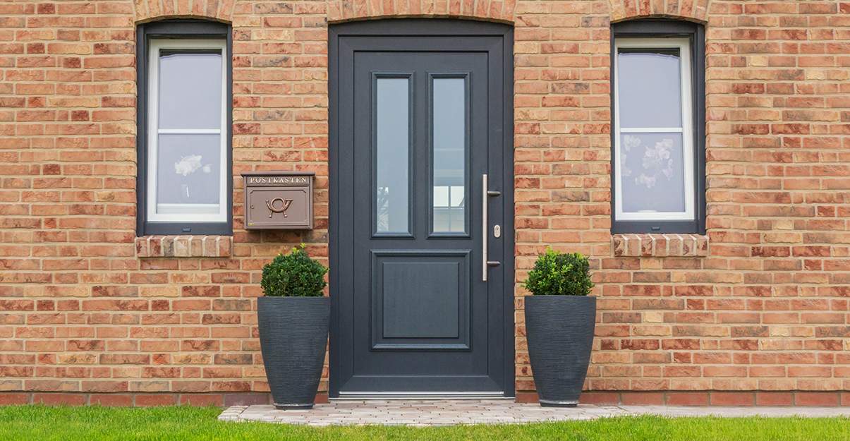 Porte d'entrée et volets coordonnés