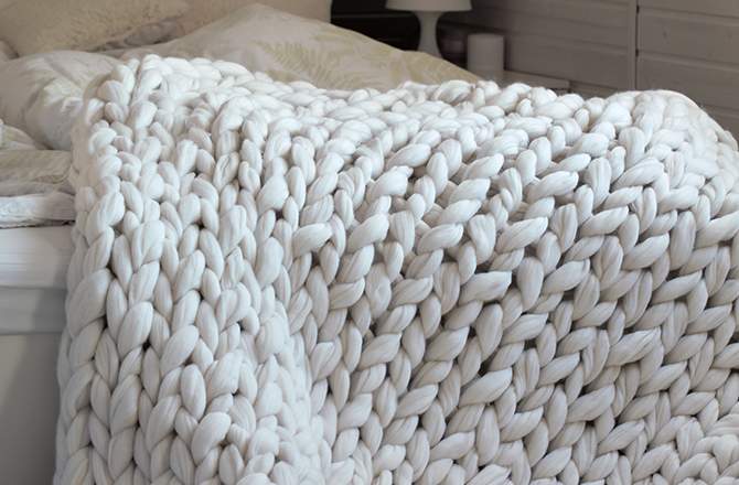 Style scandinave plaid- La Maison Saint-Gobain