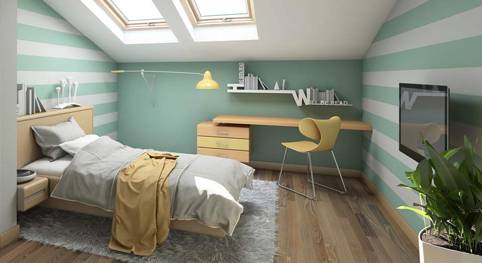 Chambre sous combles - La chambre atypique