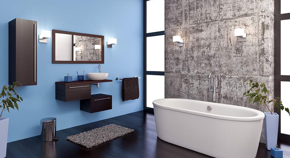 Peinture salle de bains - Bien choisir votre revêtement mural