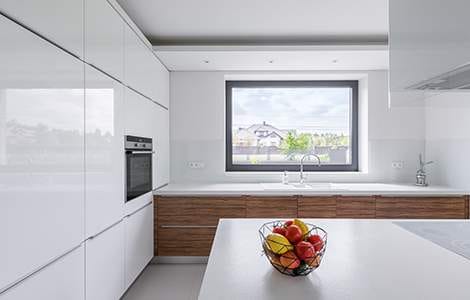 cuisine aspect mat brillant