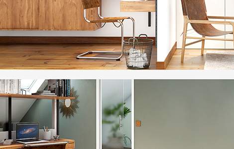 Des revêtements fondus dans le style rétro chic