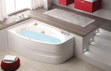 Baignoire balnéo asymétrique Milonga GRANDFORM