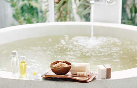 Baignoire ilot ronde et esprit spa