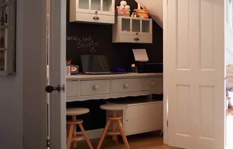 Aménager un bureau dans un placard