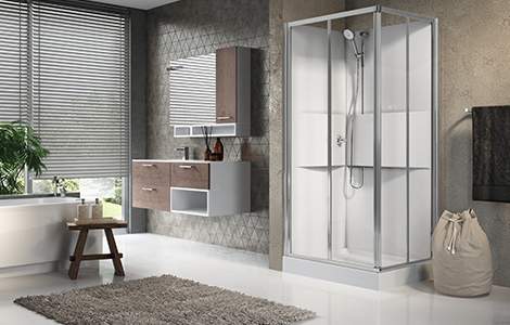 La douche intégrale ou cabine de douche, simple et rapide à installer