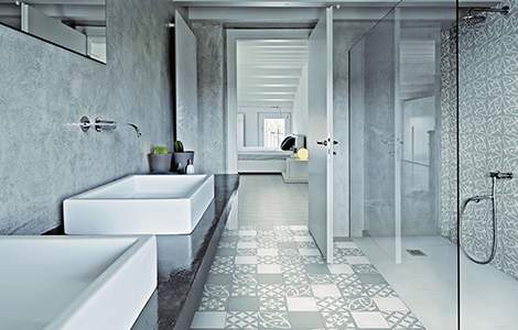 Carreau de ciment gris, intemporel