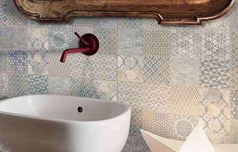 Carrelage salle de bain : le carreau de ciment 