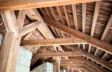 Charpente en bois traditionnelle