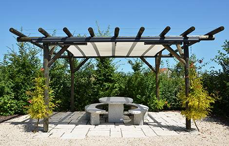 Pergola toiture toile