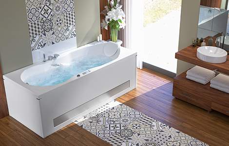 Baignoire balnéo droite Romanza Mix Color GRANDFORM