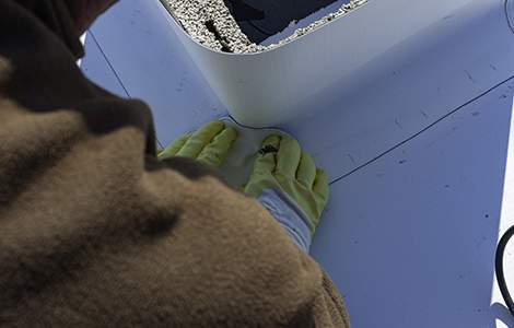 Mise en oeuvre d’une membrane TPO