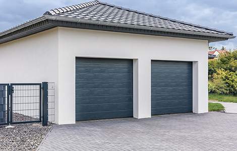 Pour une porte de garage double