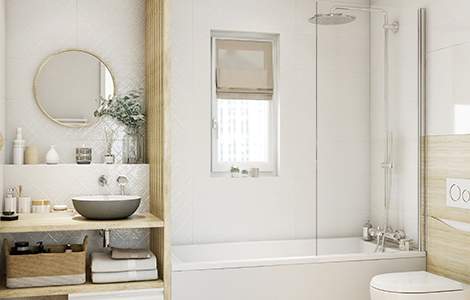 Baignoire classique pour petite salle de bain