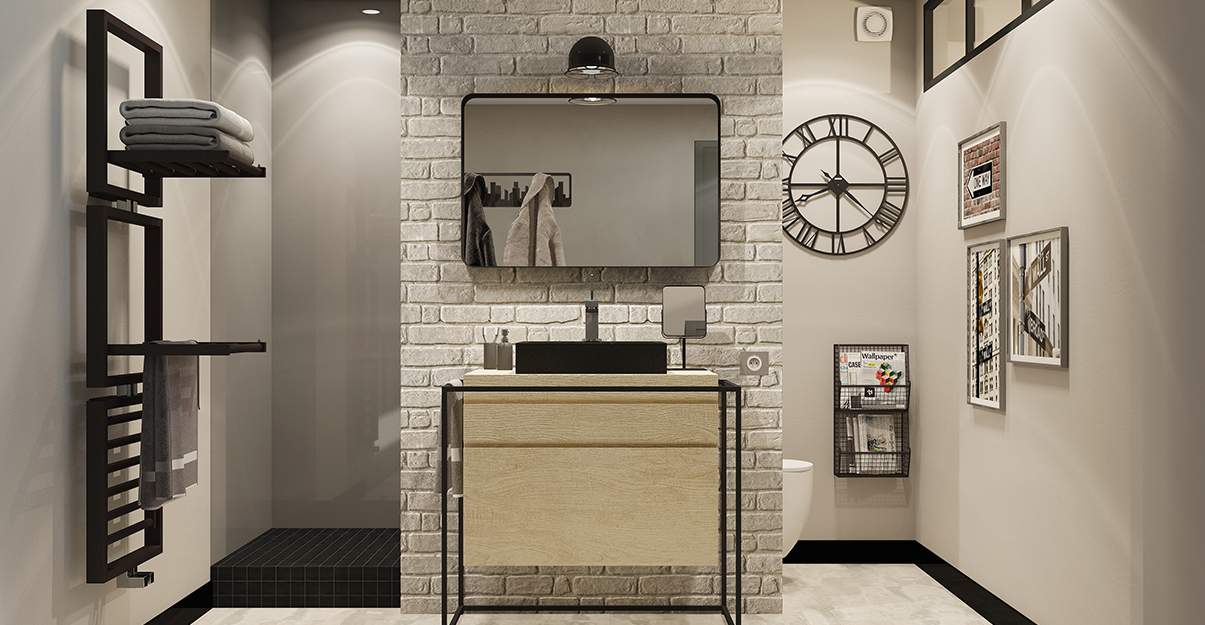 La pose d’un sèche serviette 