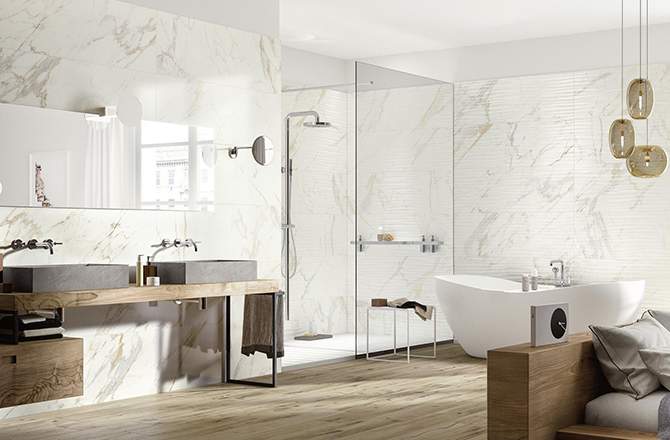 Une salle de bain qui valorise le logement