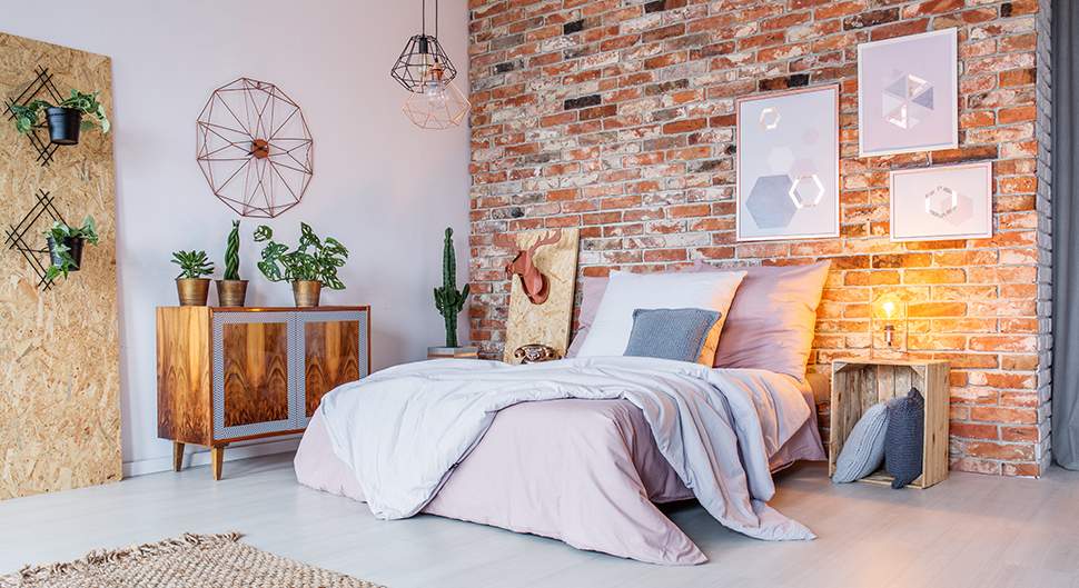 Déco chambre avec pierre de parement - Bien choisir son revêtement mural