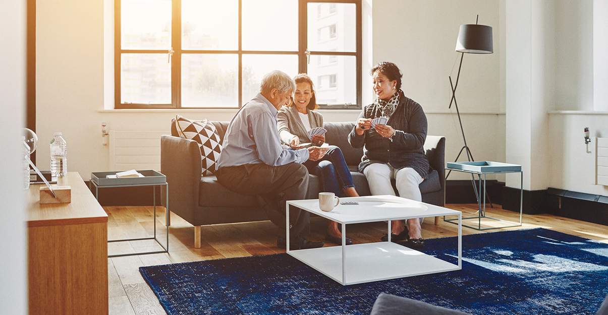 Un intérieur lumineux et coloré 