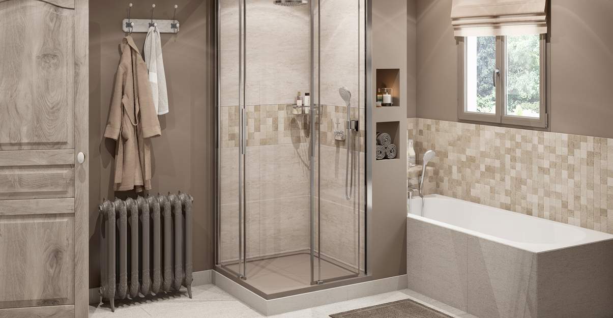 espace douche dans chambre