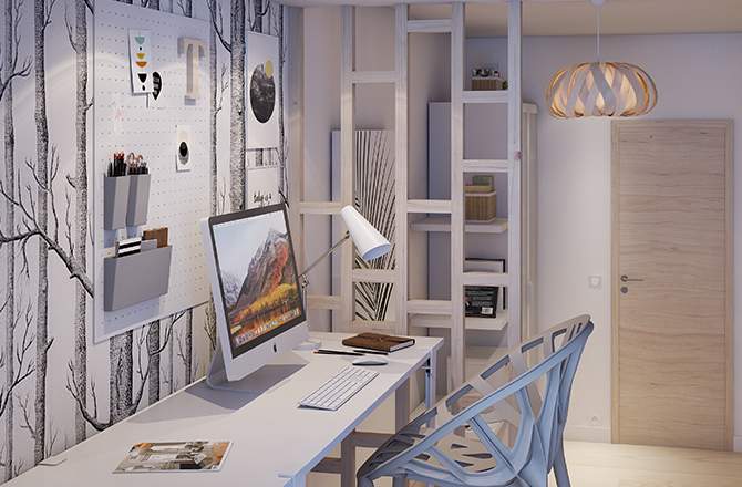 Signifier le bureau à l’aide d’une cloison légère